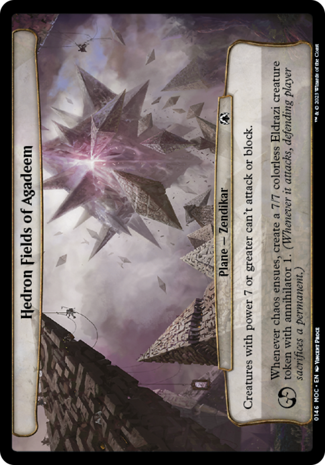 Hedron Fields of Agadeem [March of the Machine Commander] | Jomio and Rueliete's Cards and Comics