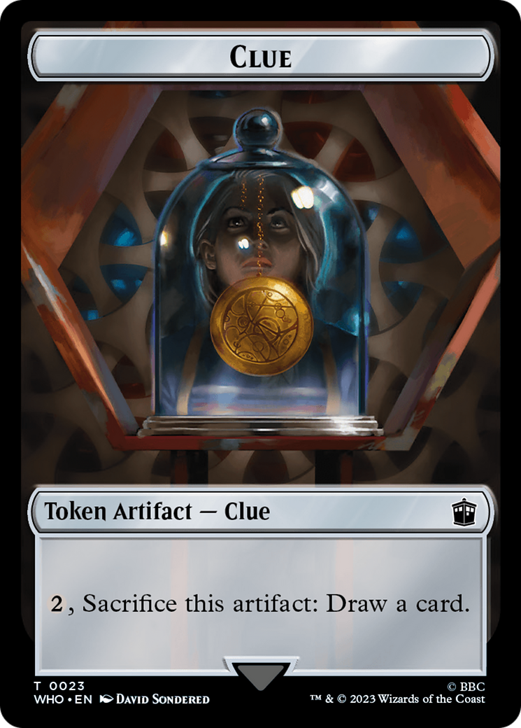 Alien Angel // Clue (0023) Double-Sided Token [Doctor Who Tokens] | Jomio and Rueliete's Cards and Comics