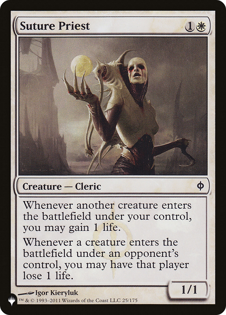 Suture Priest [The List] | Jomio and Rueliete's Cards and Comics