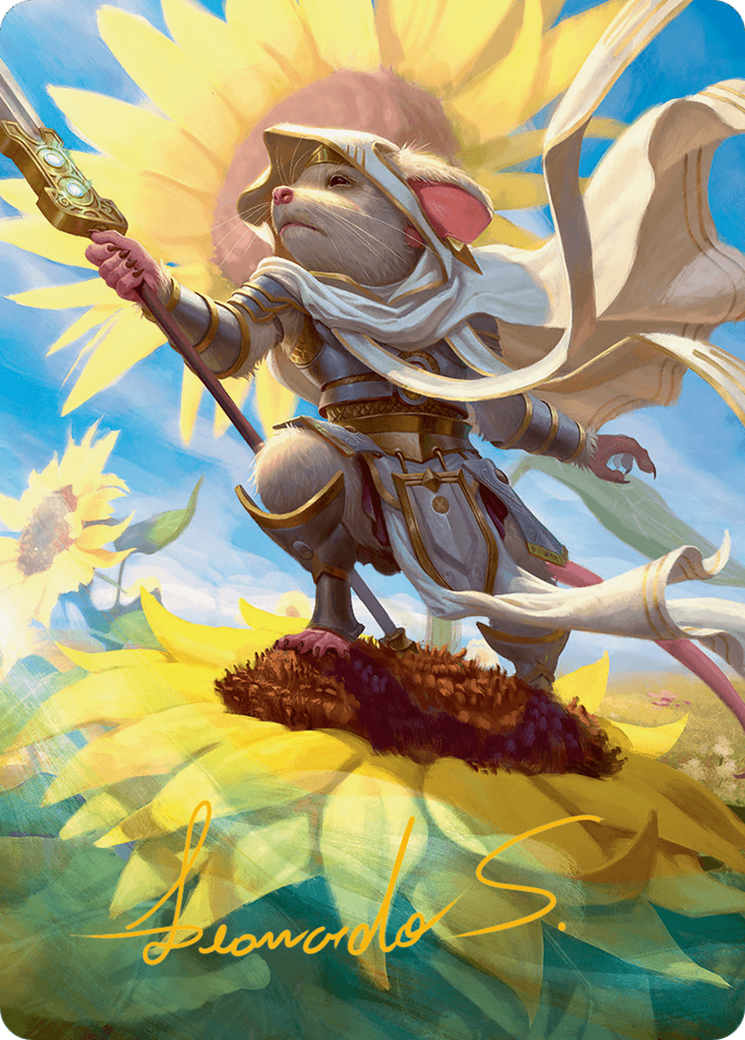 Elspeth, Sun's Champion Art Card (Gold-Stamped Signature) [Bloomburrow Art Series] | Jomio and Rueliete's Cards and Comics