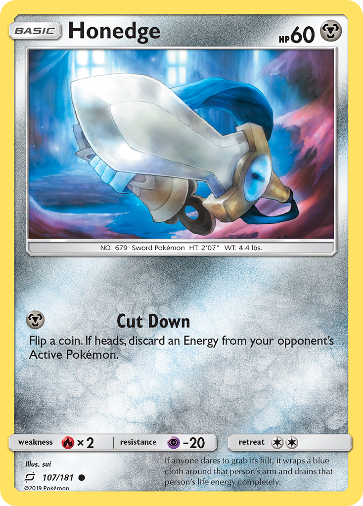 Honedge (107/181) [Sun & Moon: Team Up] | Jomio and Rueliete's Cards and Comics