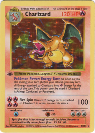 Charizard (4/102) (Shadowless) [Base Set 1st Edition] | Jomio and Rueliete's Cards and Comics
