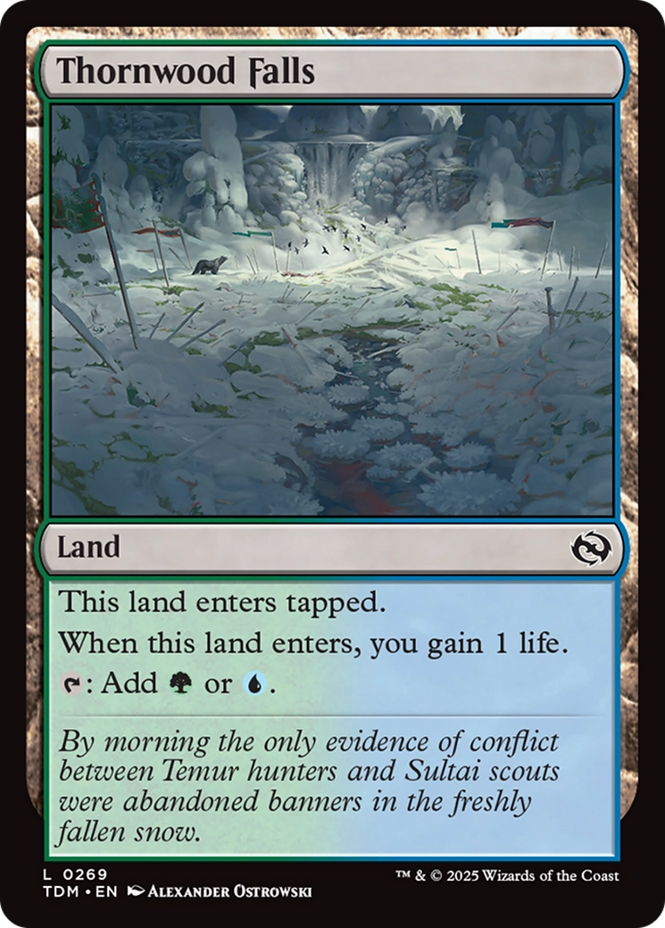 Thornwood Falls [Tarkir: Dragonstorm] | Jomio and Rueliete's Cards and Comics