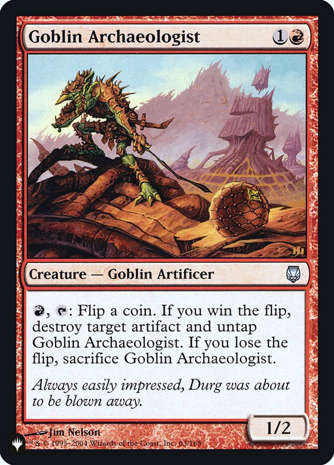 Goblin Archaeologist [Secret Lair: Heads I Win, Tails You Lose] | Jomio and Rueliete's Cards and Comics