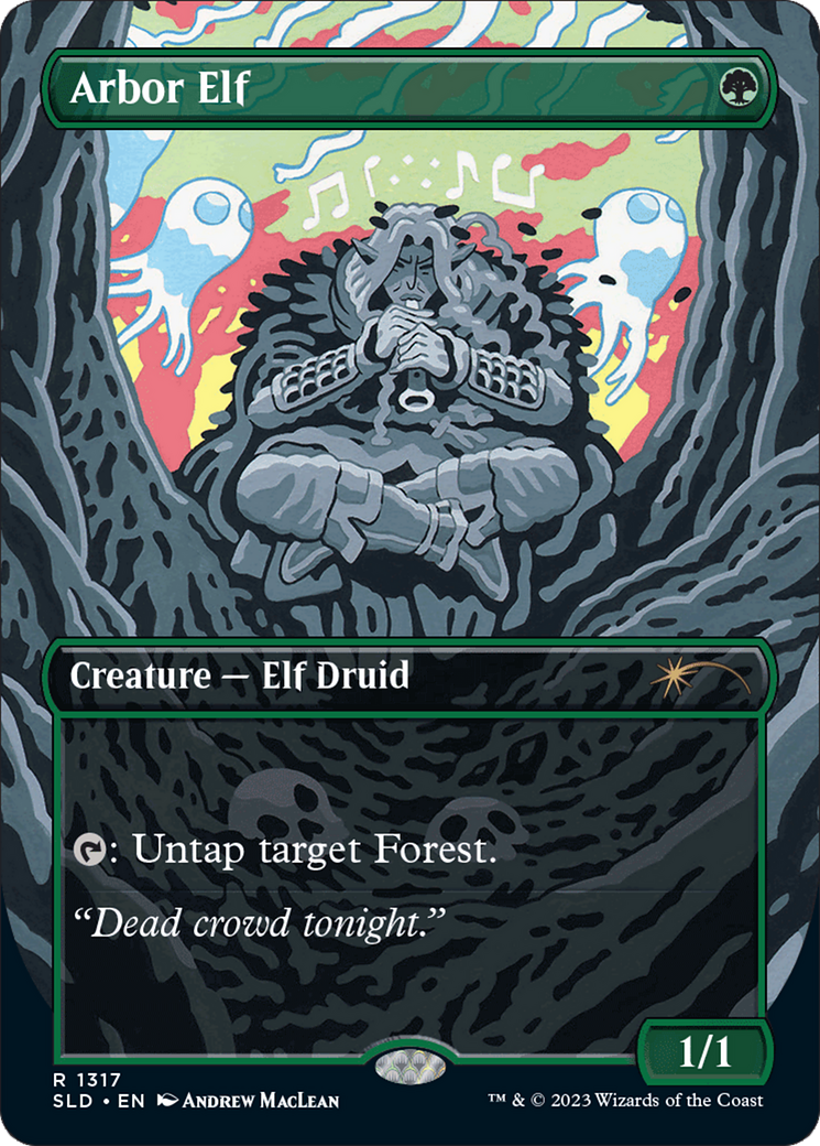 Arbor Elf (Rainbow Foil) [Secret Lair Drop Series] | Jomio and Rueliete's Cards and Comics
