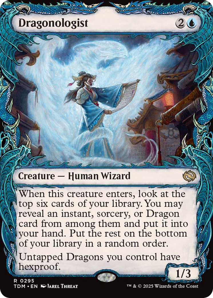 Dragonologist (Showcase) [Tarkir: Dragonstorm] | Jomio and Rueliete's Cards and Comics