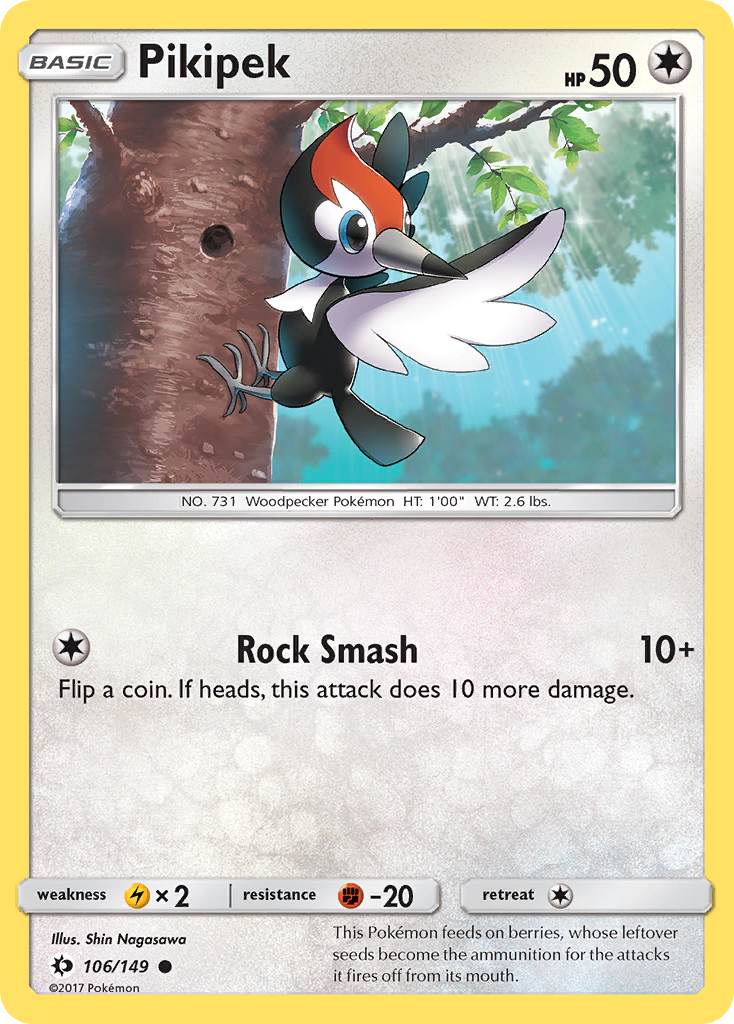 Pikipek (106/149) [Sun & Moon: Base Set] | Jomio and Rueliete's Cards and Comics