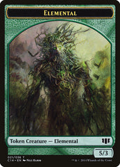 Elemental // Beast (019/036) Double-Sided Token [Commander 2014 Tokens] | Jomio and Rueliete's Cards and Comics