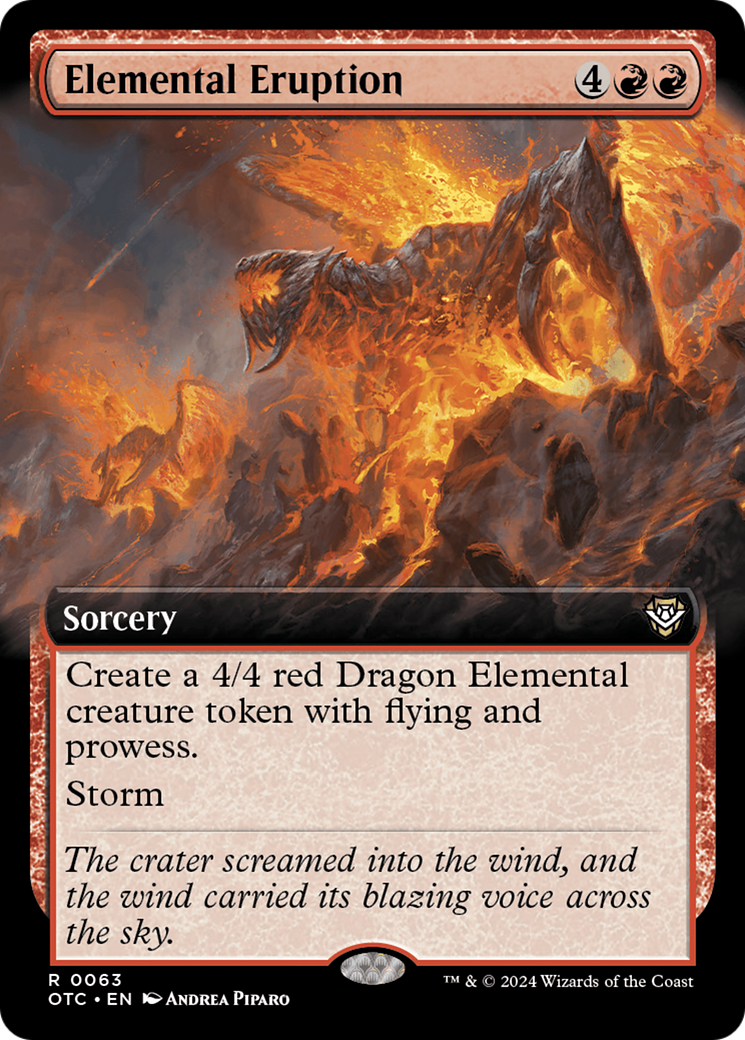 Elemental Eruption (Extended Art) [Outlaws of Thunder Junction Commander] | Jomio and Rueliete's Cards and Comics
