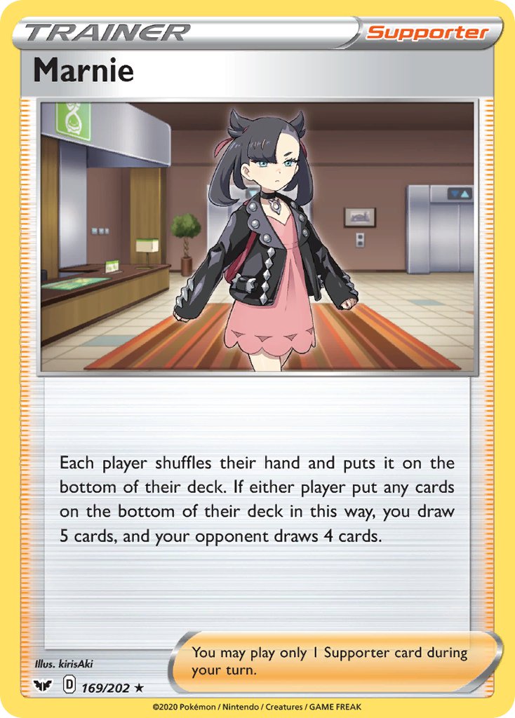 Marnie (169/202) (Theme Deck Exclusive) [Sword & Shield: Base Set] | Jomio and Rueliete's Cards and Comics