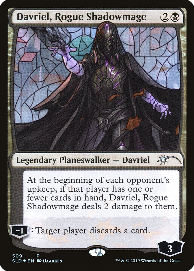 Davriel, Rogue Shadowmage (Stained Glass) [Secret Lair Drop Promos] | Jomio and Rueliete's Cards and Comics