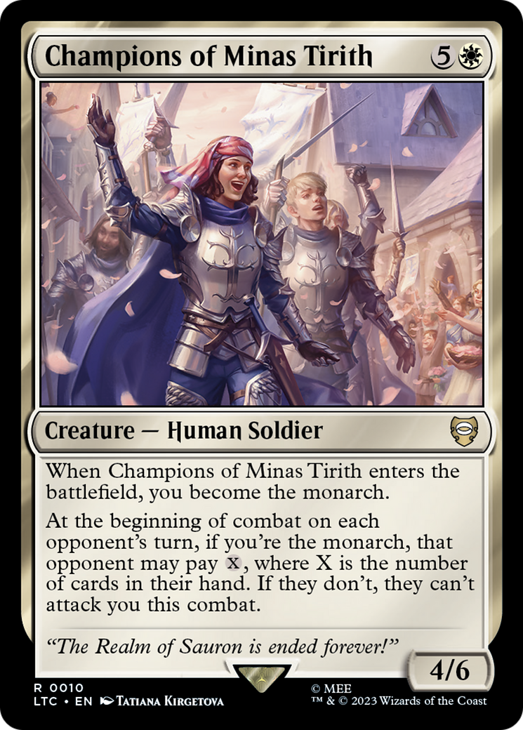 Champions of Minas Tirith [The Lord of the Rings: Tales of Middle-Earth Commander] | Jomio and Rueliete's Cards and Comics