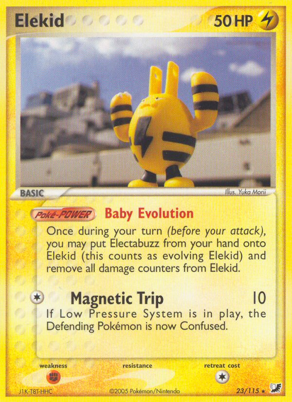 Elekid (23/115) [EX: Unseen Forces] | Jomio and Rueliete's Cards and Comics
