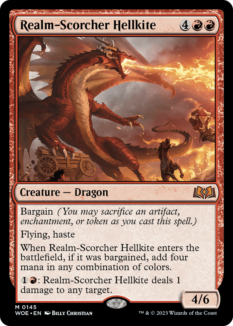 Realm-Scorcher Hellkite [Wilds of Eldraine] | Jomio and Rueliete's Cards and Comics