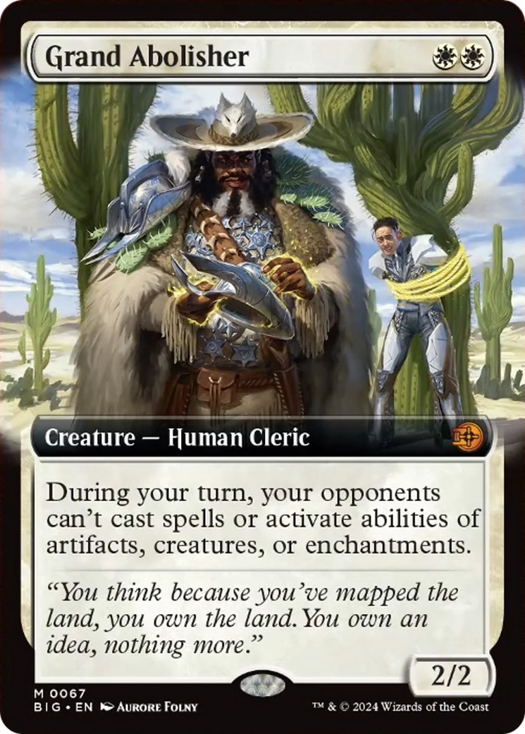 Grand Abolisher (Extended Art) [Outlaws of Thunder Junction: The Big Score] | Jomio and Rueliete's Cards and Comics