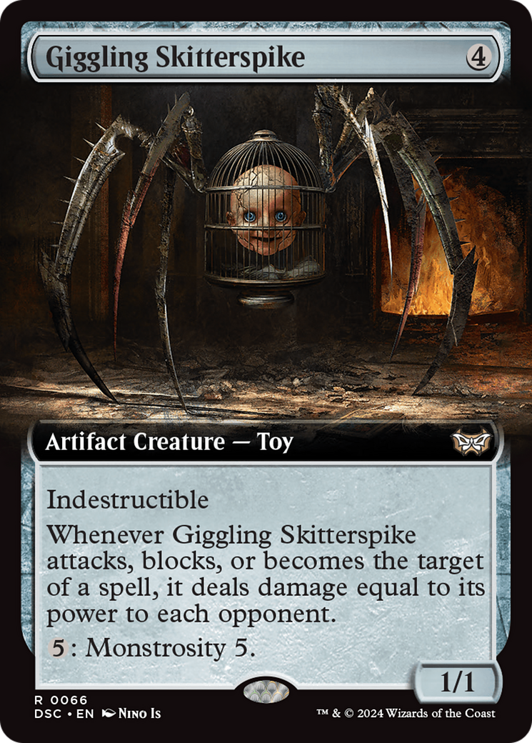 Giggling Skitterspike (Extended Art) [Duskmourn: House of Horror Commander] | Jomio and Rueliete's Cards and Comics