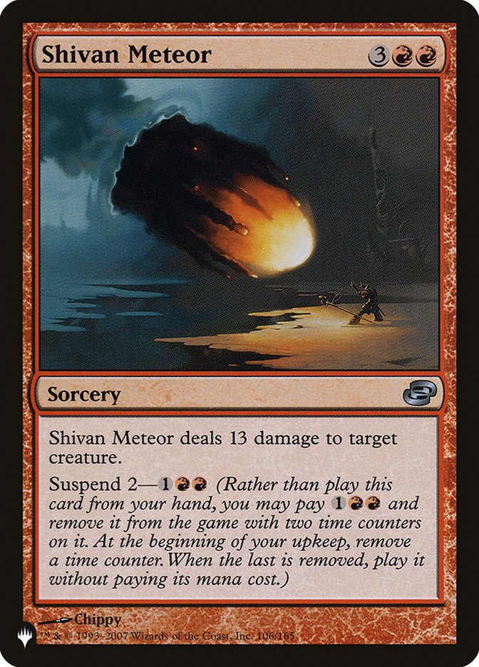 Shivan Meteor [The List] | Jomio and Rueliete's Cards and Comics