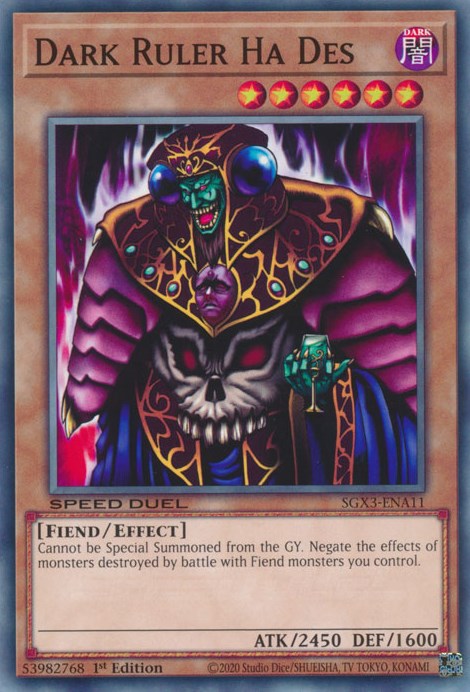 Dark Ruler Ha Des [SGX3-ENA11] Common | Jomio and Rueliete's Cards and Comics