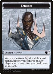 Teferi, Temporal Archmage Emblem // Zombie (011/036) Double-Sided Token [Commander 2014 Tokens] | Jomio and Rueliete's Cards and Comics
