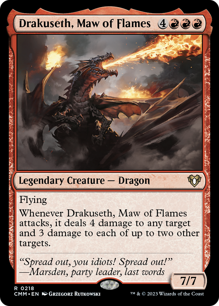 Drakuseth, Maw of Flames [Commander Masters] | Jomio and Rueliete's Cards and Comics