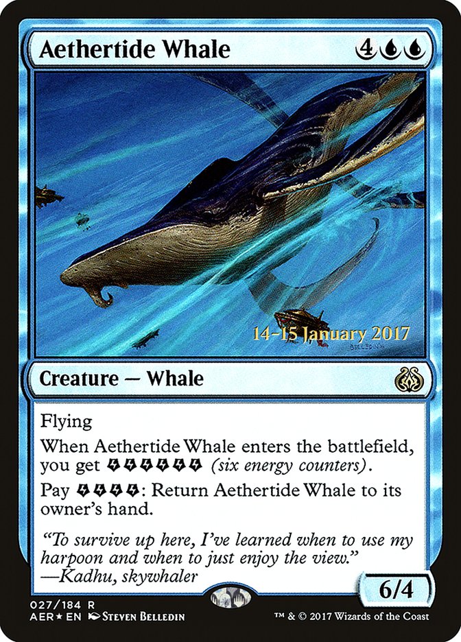 Aethertide Whale [Aether Revolt Prerelease Promos] | Jomio and Rueliete's Cards and Comics