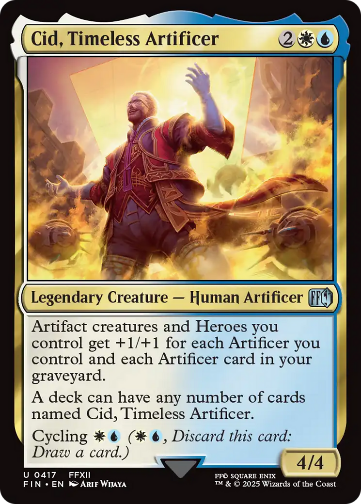 Cid, Timeless Artificer (0417) [FINAL FANTASY] | Jomio and Rueliete's Cards and Comics