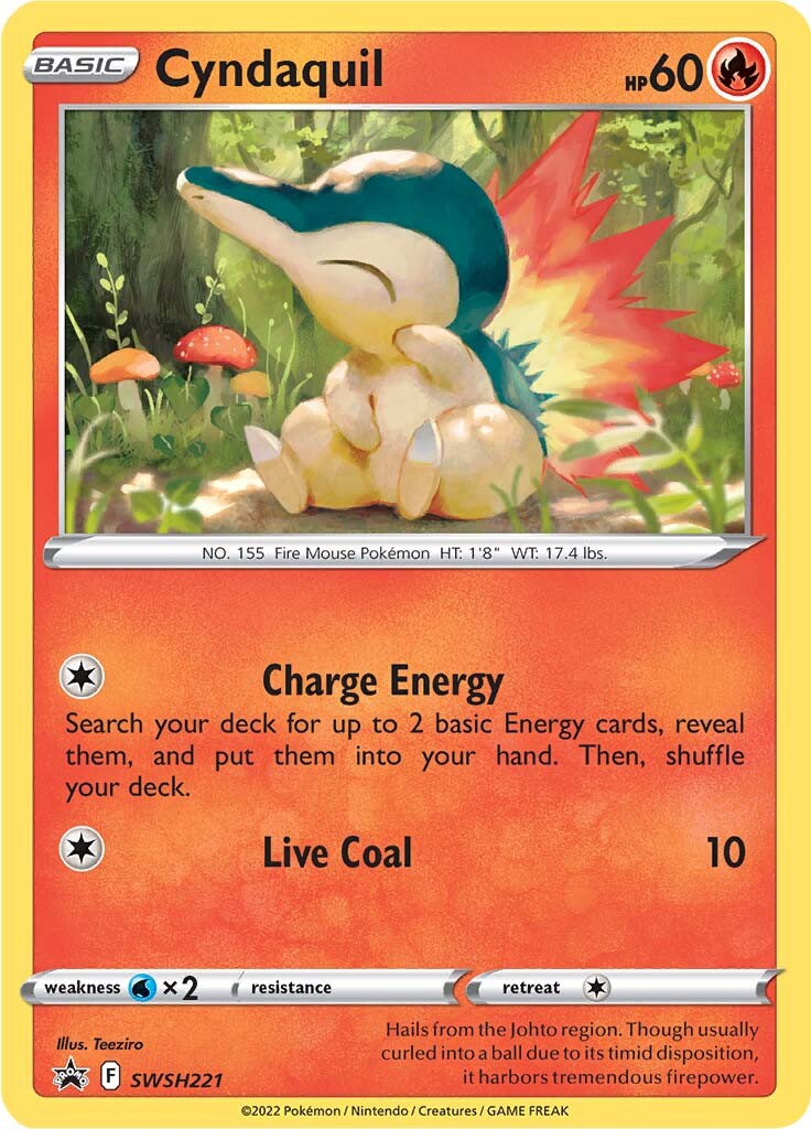 Cyndaquil (SWSH221) [Sword & Shield: Black Star Promos] | Jomio and Rueliete's Cards and Comics