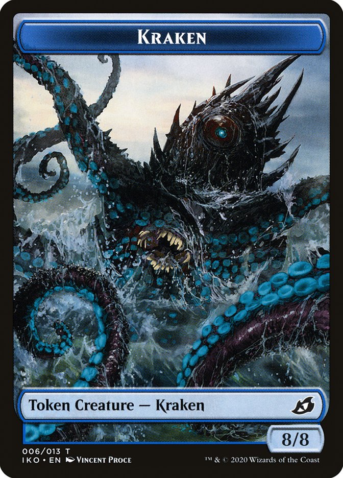 Kraken Token [Ikoria: Lair of Behemoths Tokens] | Jomio and Rueliete's Cards and Comics