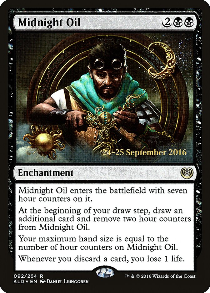 Midnight Oil [Kaladesh Prerelease Promos] | Jomio and Rueliete's Cards and Comics