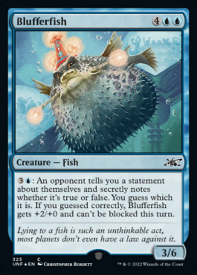 Blufferfish (Galaxy Foil) [Unfinity] | Jomio and Rueliete's Cards and Comics
