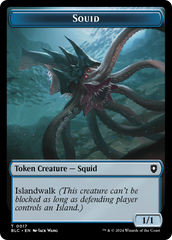 Elephant // Squid Double-Sided Token [Bloomburrow Commander Tokens] | Jomio and Rueliete's Cards and Comics