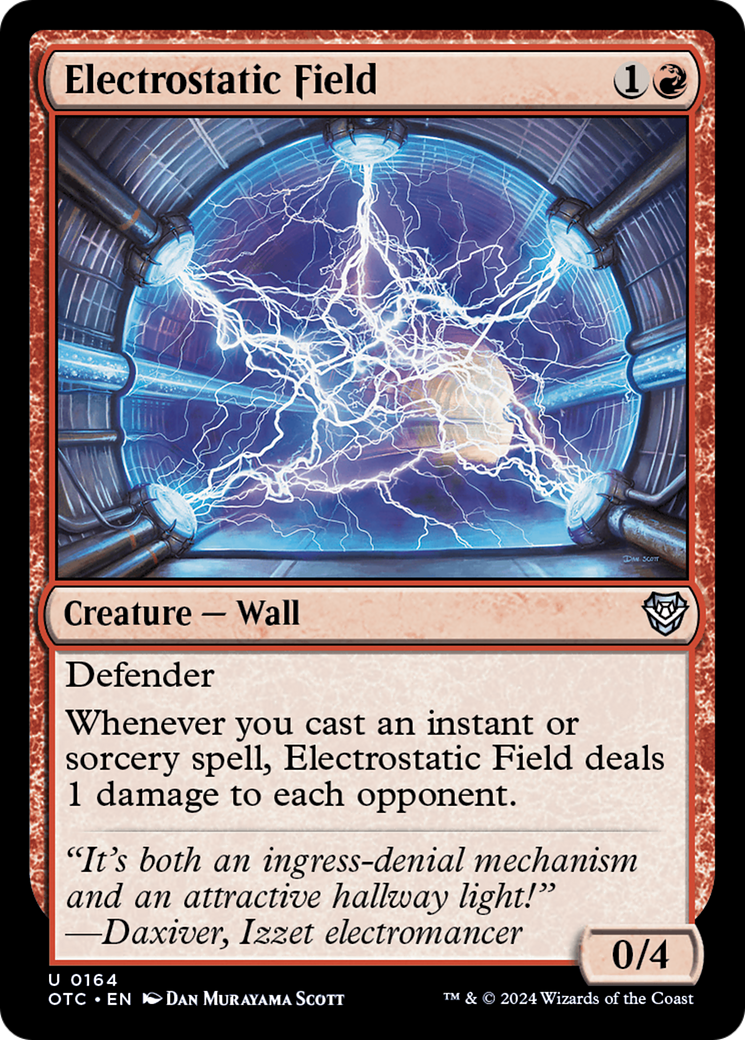 Electrostatic Field [Outlaws of Thunder Junction Commander] | Jomio and Rueliete's Cards and Comics