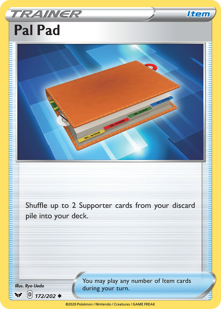 Pal Pad (172/202) [Sword & Shield: Base Set] | Jomio and Rueliete's Cards and Comics
