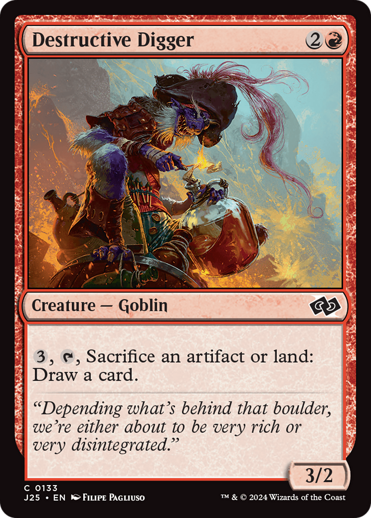 Destructive Digger [Foundations Jumpstart] | Jomio and Rueliete's Cards and Comics