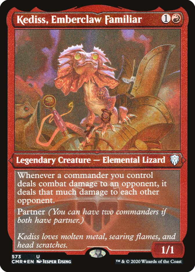 Kediss, Emberclaw Familiar (Etched) [Commander Legends] | Jomio and Rueliete's Cards and Comics