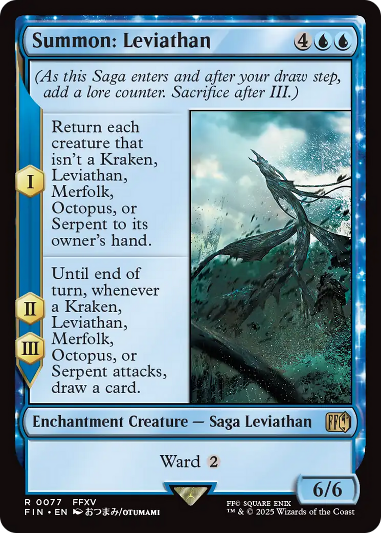 Summon: Leviathan [FINAL FANTASY] | Jomio and Rueliete's Cards and Comics
