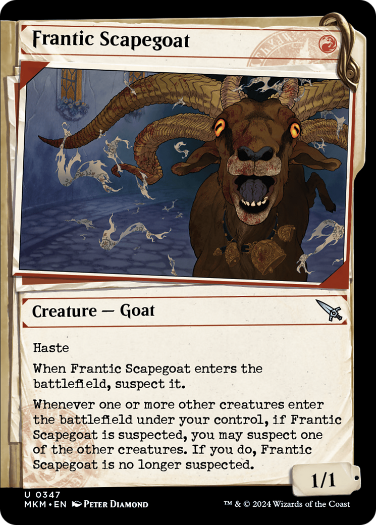 Frantic Scapegoat (Showcase) [Murders at Karlov Manor] | Jomio and Rueliete's Cards and Comics