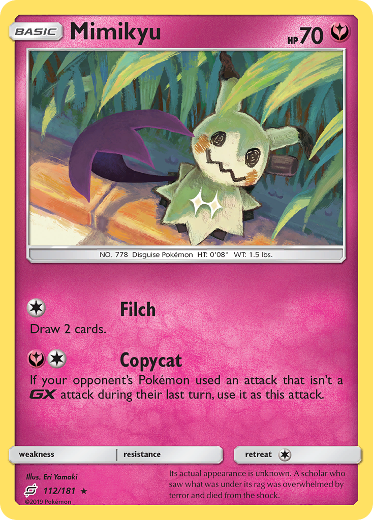 Mimikyu (112/181) [Sun & Moon: Team Up] | Jomio and Rueliete's Cards and Comics