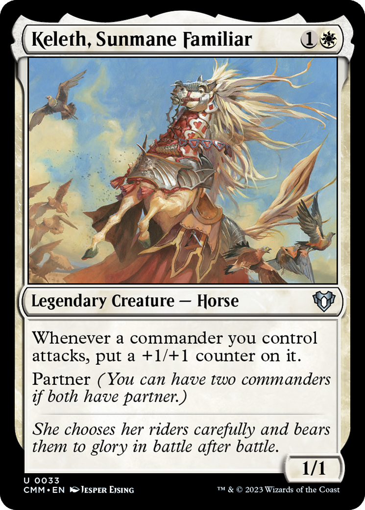 Keleth, Sunmane Familiar [Commander Masters] | Jomio and Rueliete's Cards and Comics