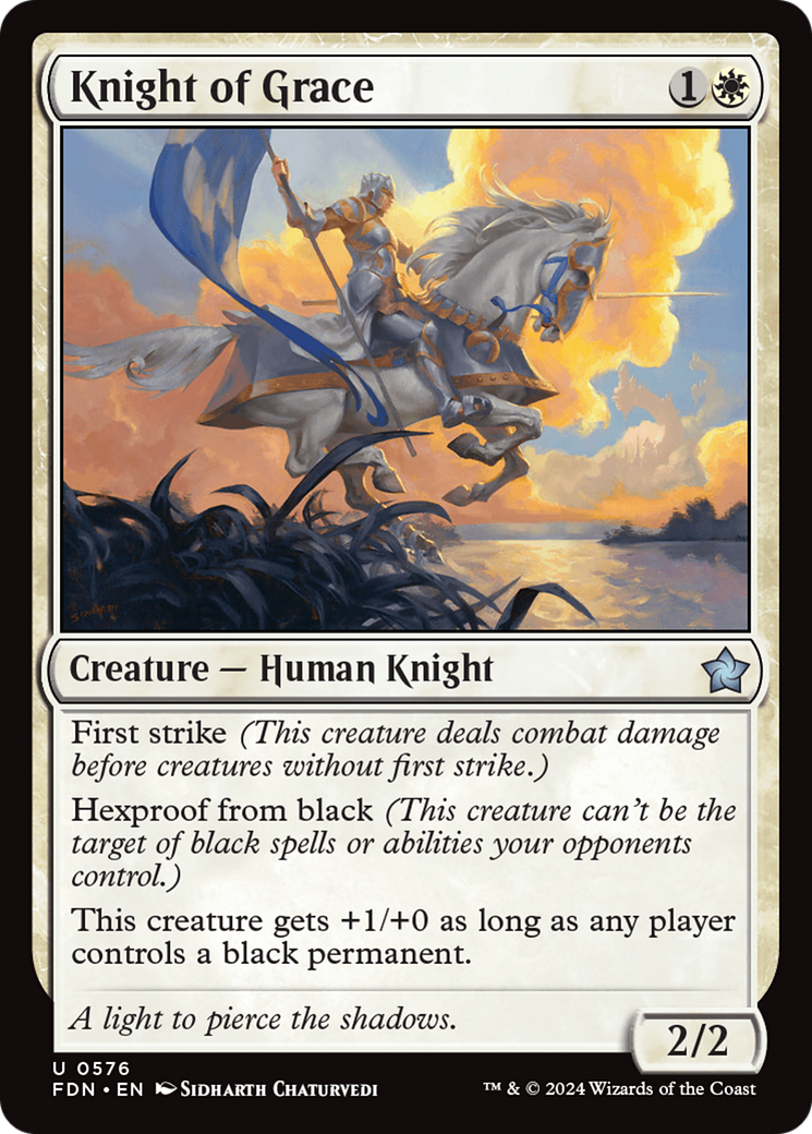 Knight of Grace [Foundations] | Jomio and Rueliete's Cards and Comics
