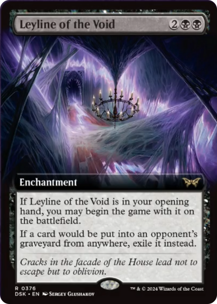 Leyline of the Void (Extended Art) [Duskmourn: House of Horror] | Jomio and Rueliete's Cards and Comics