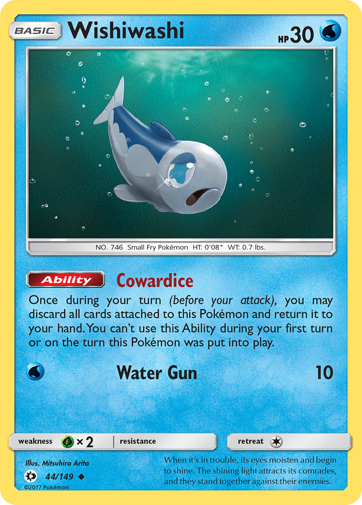 Wishiwashi (44/149) [Sun & Moon: Base Set] | Jomio and Rueliete's Cards and Comics