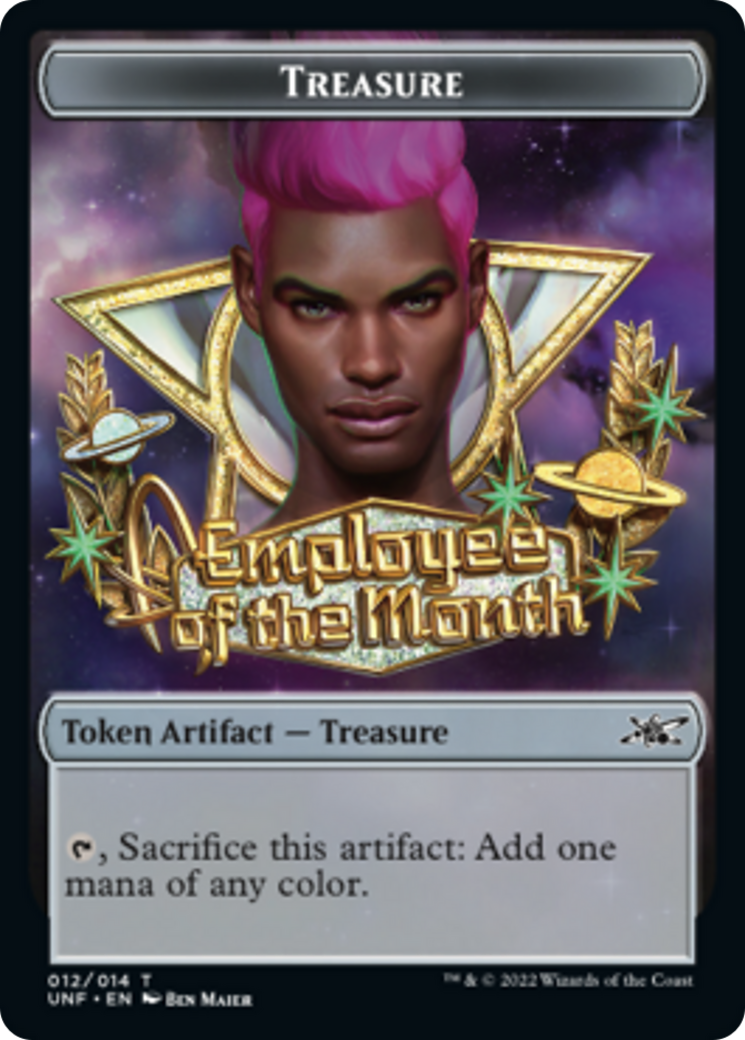 Squirrel // Treasure (012) Double-Sided Token [Unfinity Tokens] | Jomio and Rueliete's Cards and Comics
