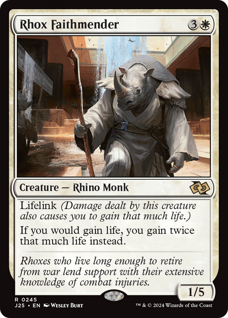 Rhox Faithmender [Foundations Jumpstart] | Jomio and Rueliete's Cards and Comics