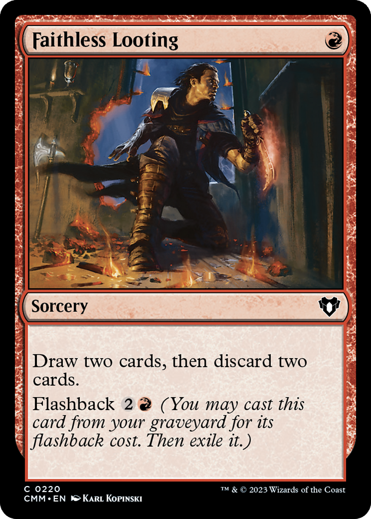 Faithless Looting [Commander Masters] | Jomio and Rueliete's Cards and Comics