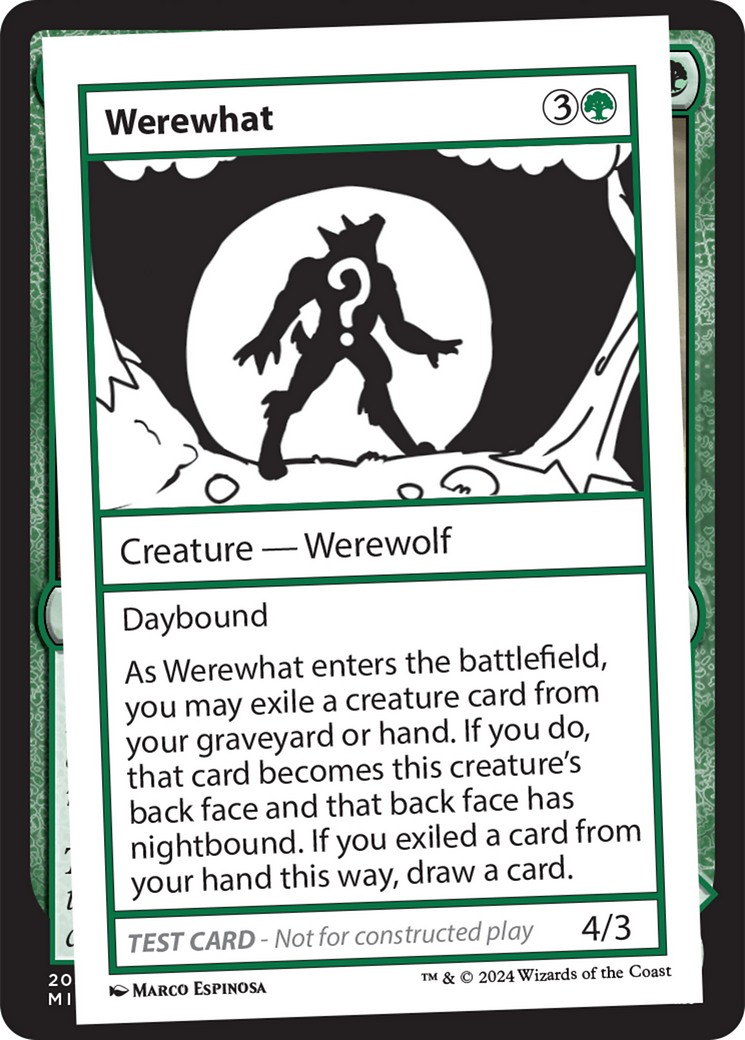 Werewhat [Mystery Booster 2 Playtest Cards] | Jomio and Rueliete's Cards and Comics