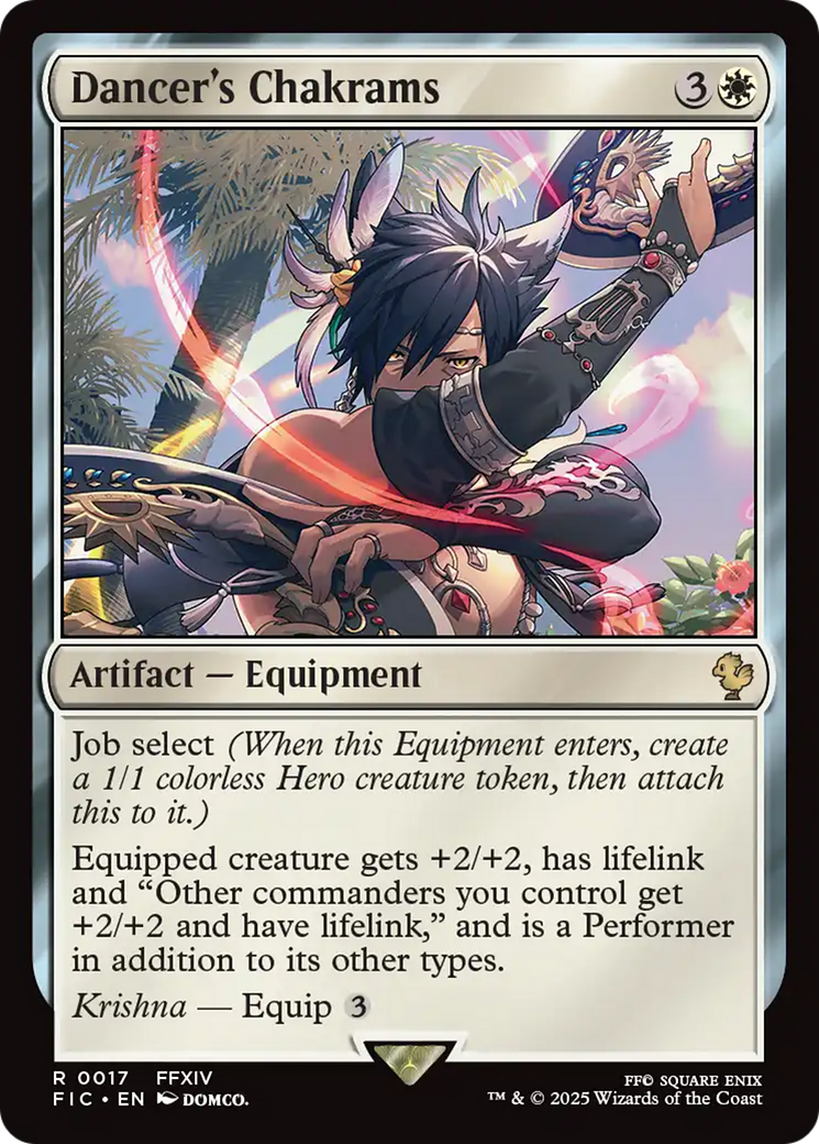 Dancer's Chakrams [FINAL FANTASY Commander] | Jomio and Rueliete's Cards and Comics
