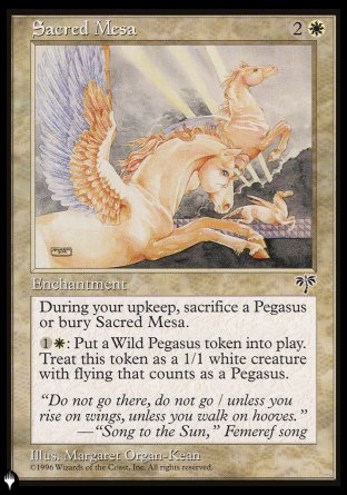 Sacred Mesa [The List] | Jomio and Rueliete's Cards and Comics