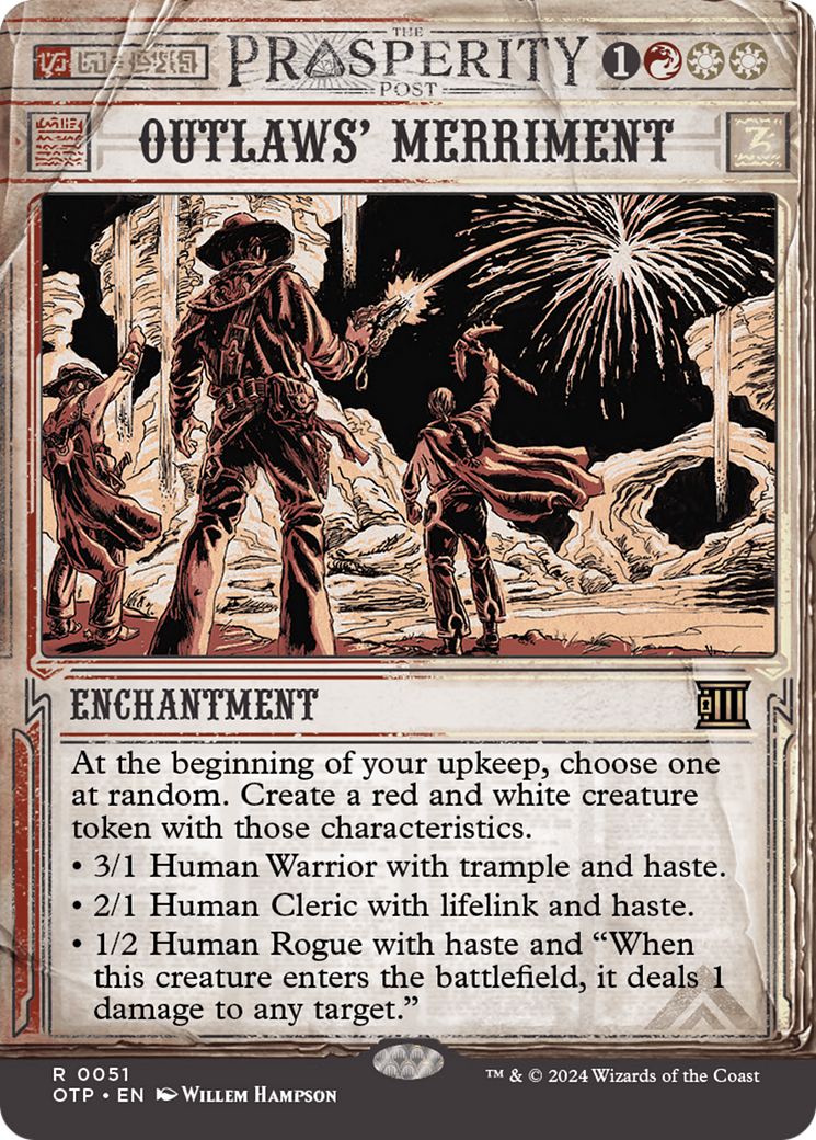 Outlaws' Merriment [Outlaws of Thunder Junction: Breaking News] | Jomio and Rueliete's Cards and Comics