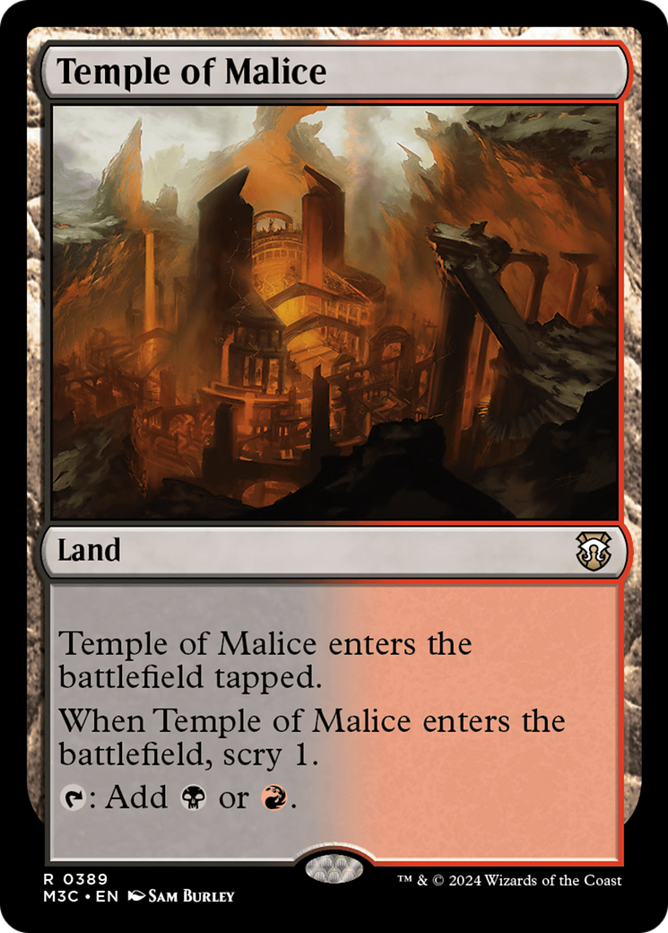 Temple of Malice (Ripple Foil) [Modern Horizons 3 Commander] | Jomio and Rueliete's Cards and Comics